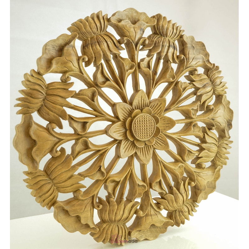 Handmade Plants & Flowers Wall Decor on Solid Wood