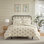 Ensemble d'édredon en flanelle de coton rouge Laura Ashley Jessika