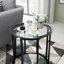 Plateau de table rond en verre trempé de 20 po, remplacement de verre trempé biseauté de 1/4 po ou tables basses et de salle à manger