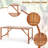 Bylas Rectangular Acacia Outdoor Dining Table With Umbrella Hole , 31.5'' in. W 67'' in. D-1157002640