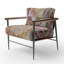 Fauteuil d'appoint rembourré géométrique Rose Gold Mandala II-405293903