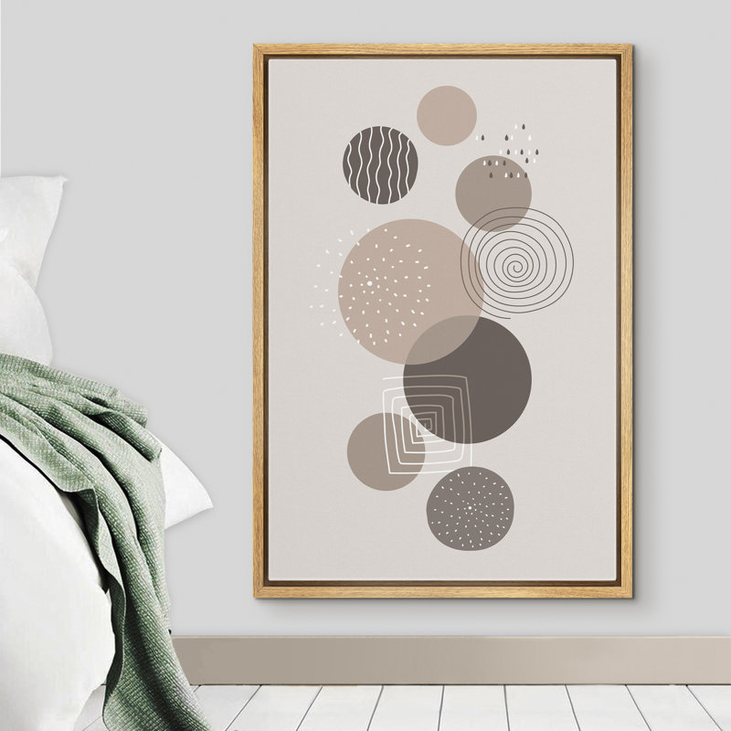 "Signature", reproduction d'art sur toile encadrée, H 24 po x l 16 po x P 1,5 po, Brun