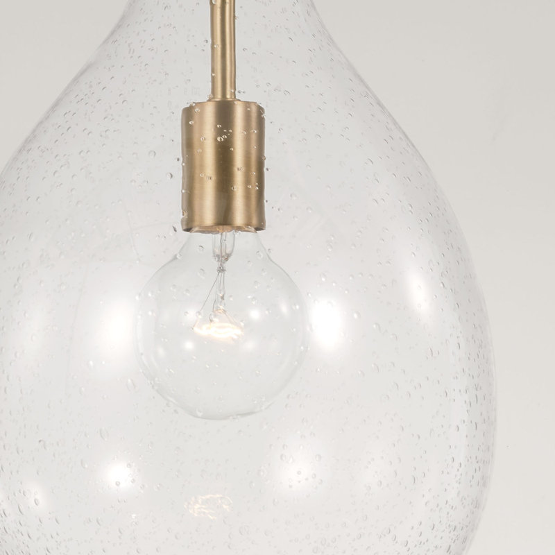 Pendentif 1 Lumière goutte d'eau, Laiton