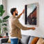 Wet City Street Modern 1 Piece Wrapped Canvas Wall Art-908349688-908349693