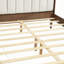 Lit en bois avec tête de lit capitonnée à touches de piano et cadre renforcé-1878890199-1878890193