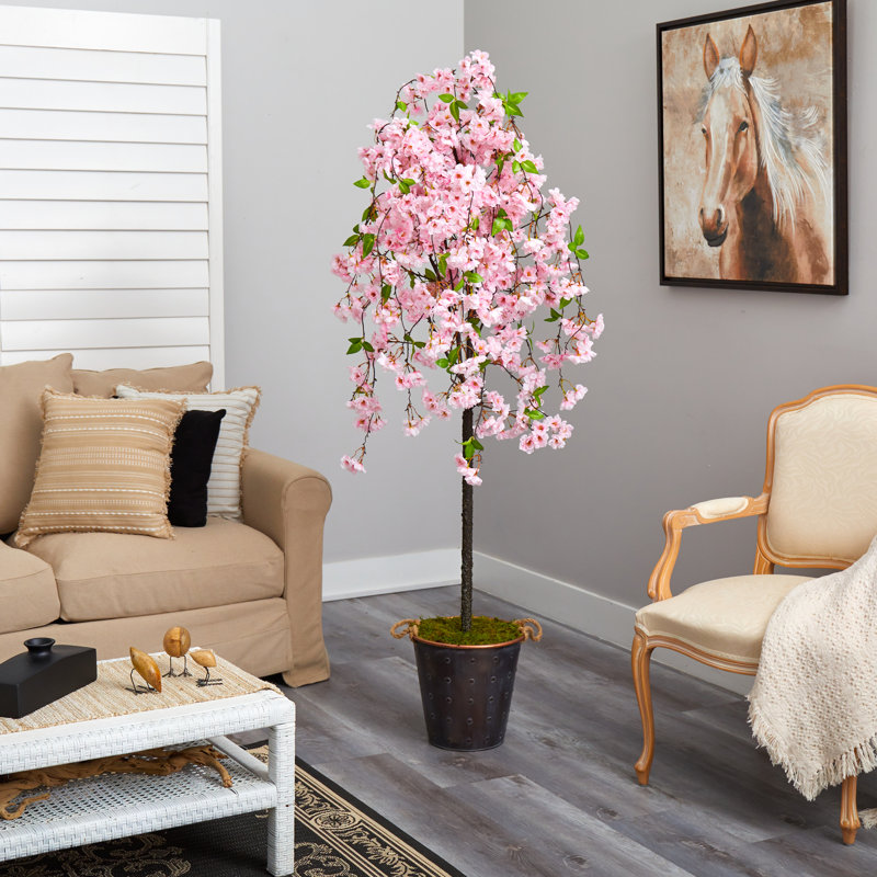 72 " H Faux Cherry Blossom Tree