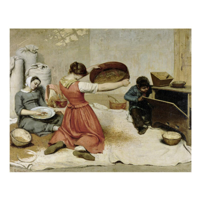 The Winnows, Gustave Courbet, estampe numérique, H 22 po x l 28 po