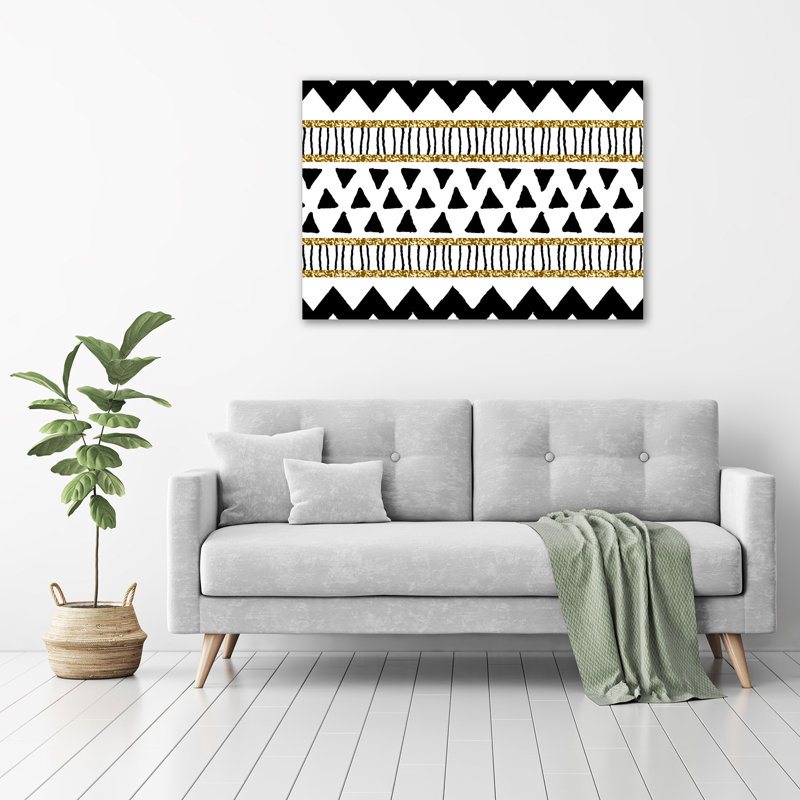 Ethnic Background - Wrapped Canvas Print