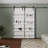Four Shelf Double Primed Sliding Barn Door With Mounting Hardware Kit（Bookshelf Style）-101365211