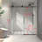 6076 Frameless One Fixed And One Shifted Shower Door, 70MM 304 Stainless Steel Large Pulleys With Adjustable Soft Closing Function,With Nano Easy Cleaning And Stick Explosion-Proof Menbrance-114019044