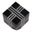 Cube à rayures striées Modern