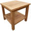 Ensemble de patio 3 pièces en bois de teck avec 2 chaises berçantes et table d'appoint Oceanside