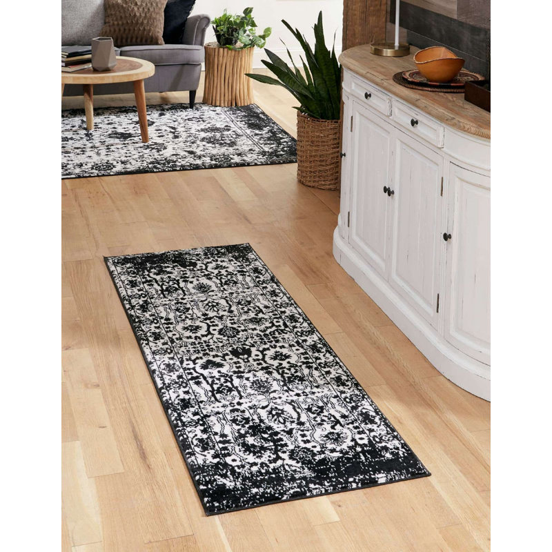 Geddis Ikat Indoor Rug, Runner 2'2" x 8'