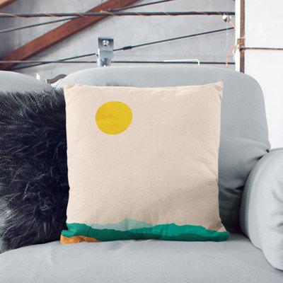 Nordic Minimalist Landscape No.1 Square Throw Cushion