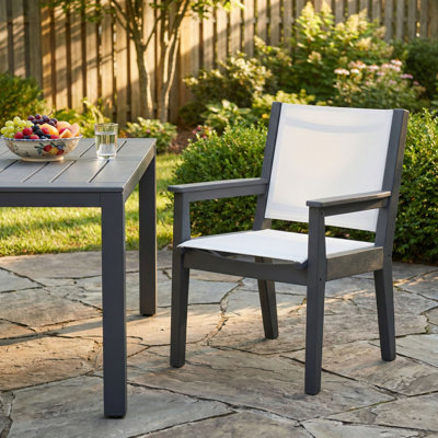 Chaise de patio en PEHD et fauteuil d'extérieur toutes saisons de qualité supérieure Nantucket