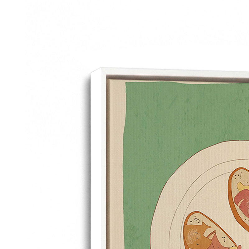 «Breakfast 4» par ThingDesign Print, L 12 po x H 16 po, Framed Print, Tan