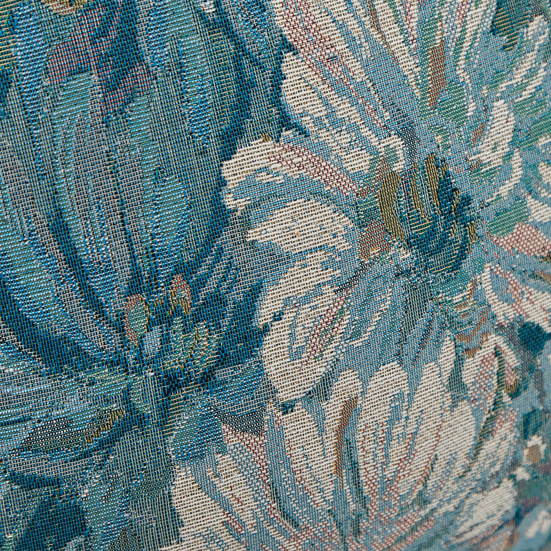 Floral Cotton Blend Throw Pillow, Blue, Pillow Cover Only - No Insert