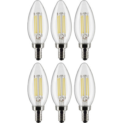 5,5 W (équivalent à 60 W), ampoule DEL B11, à intensité variable, E12 / candélabre