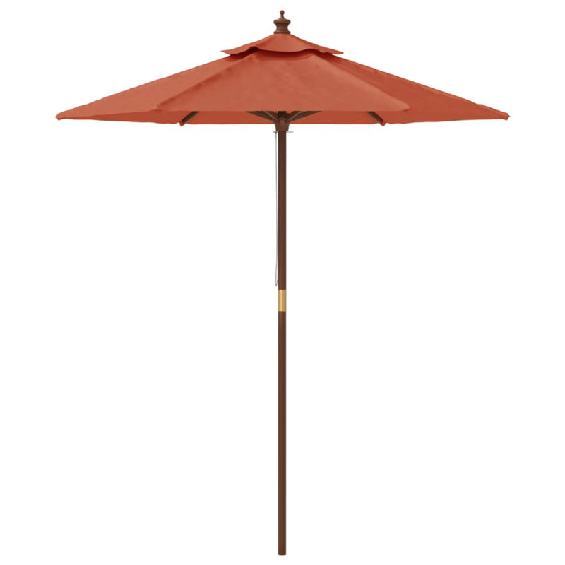 Aslyn Market Parasol, Terracotta, 231cm H x 196cm W x 196cm D