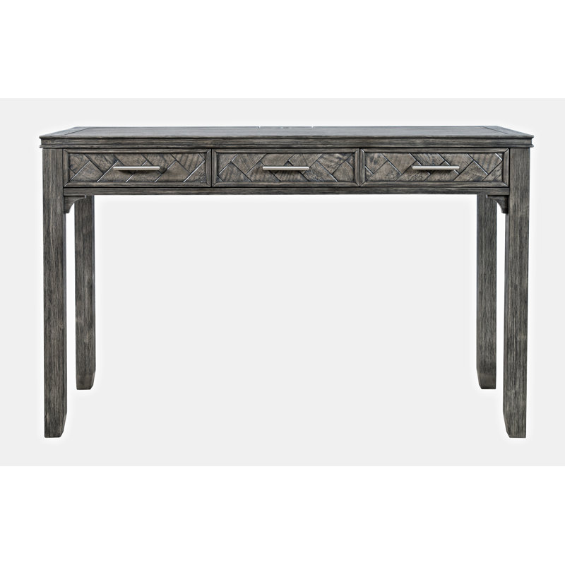 Avola 122cm W Rectangle Solid Wood Writing Desk