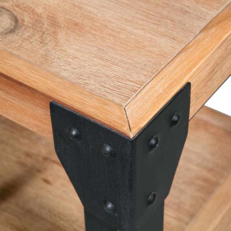 Nightstand Bedside Table with Compartment Bed Table Solid Wood Acacia