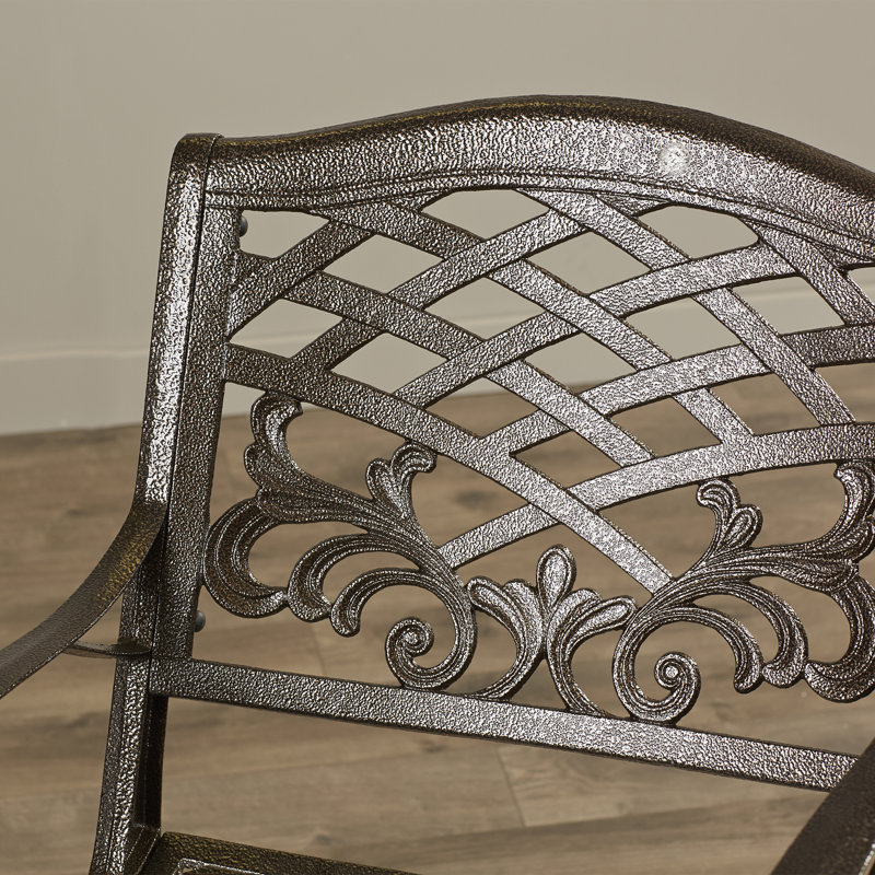 Banc tête-à-tête en fonte d'aluminium Antn