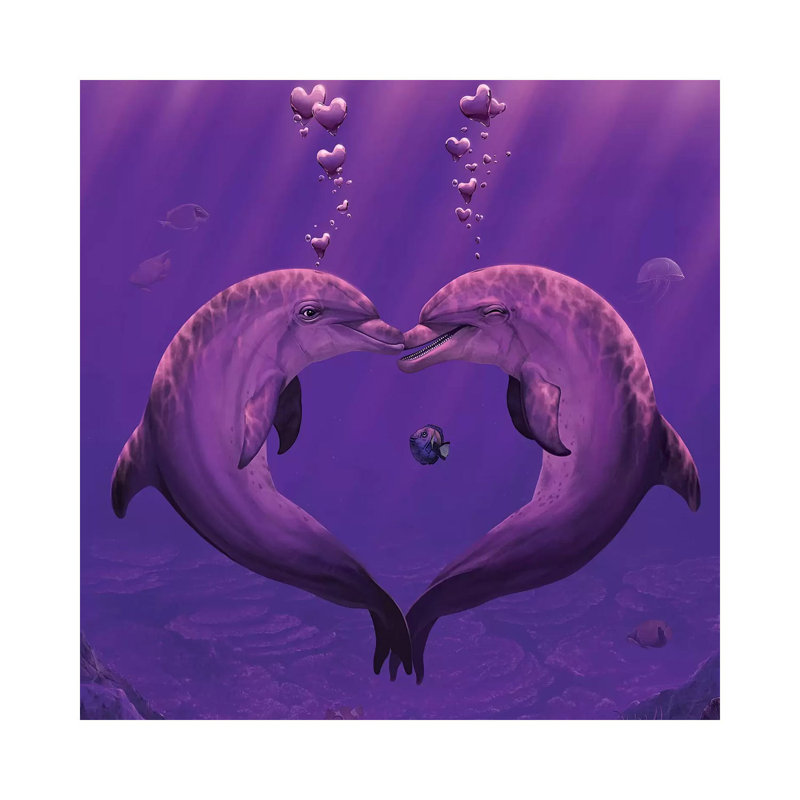 Sea Of Hearts by Vincent Hie - Print on Canvas, 66.04 cm H x 66.04 cm W x 1.91 cm D, Wrapped Canvas