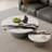 Italian simple round marble coffee table-104312830