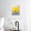 Motif floral jaune sur toile-2146005661