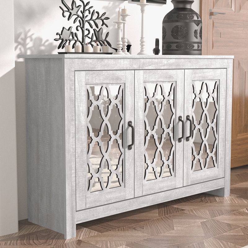 Chessani 16 Pair Shoe Storage Cabinet, Gray
