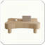 Table basse à plateau relevable avec rangement caché et hydraulique
