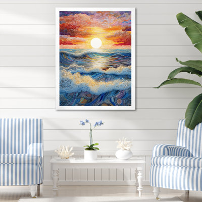 «Rainbow Ocean Sunrise II», reproductions d'art mural océan