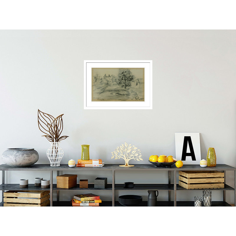 «The Painter devant son sujet» par Henri de Toulouse-Lautrec, impression giclée encadrée, H 21,07 po x l 29,5 po