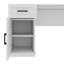 Bureau d'ordinateur en L avec 2 armoires et 2 tiroirs-472046065