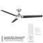 60'' Ceiling Fan with LED Lights-83109187