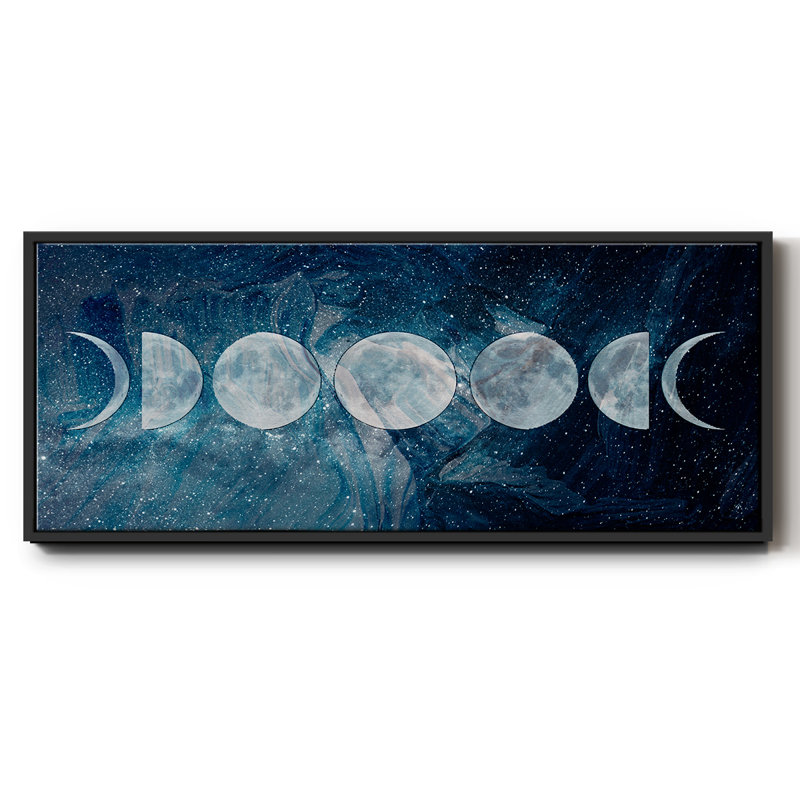 Moon Phases- Framed Canvas