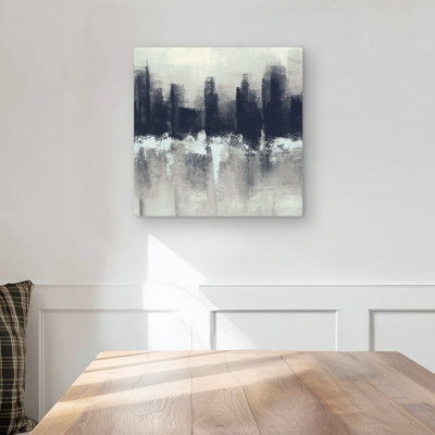 Dark City - Shapes Industrial Metal Print for Home Decor