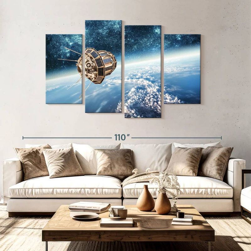 Oberle Outer Space Satellite, 54" H x 84" W