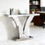 Console en forme de V avec surface en miroir et base stable, configuration simple, ajoutant du luxe à votre couloir, 39,79 po de profondeur, 11,53 de largeur, 31,25 de hauteur, facile à assembler, élégante maison,