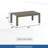 All-Weather Metal Outdoor Coffee Table With Wood-Look Top-1208543255