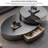 Modern Round Rotating Stainless Steel Coffee Table