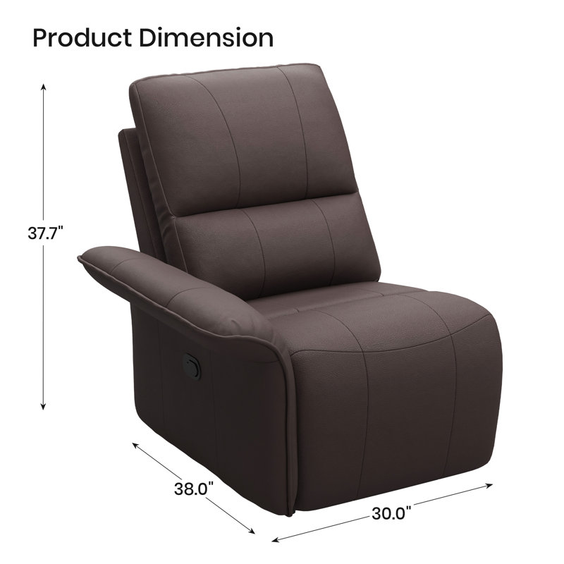 Module droit pour fauteuil inclinable Irene, Brun