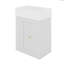Wall-Mounted Style Bathroom Vanity, 20-Inch Bathroom Vanity With Ceramic Sink