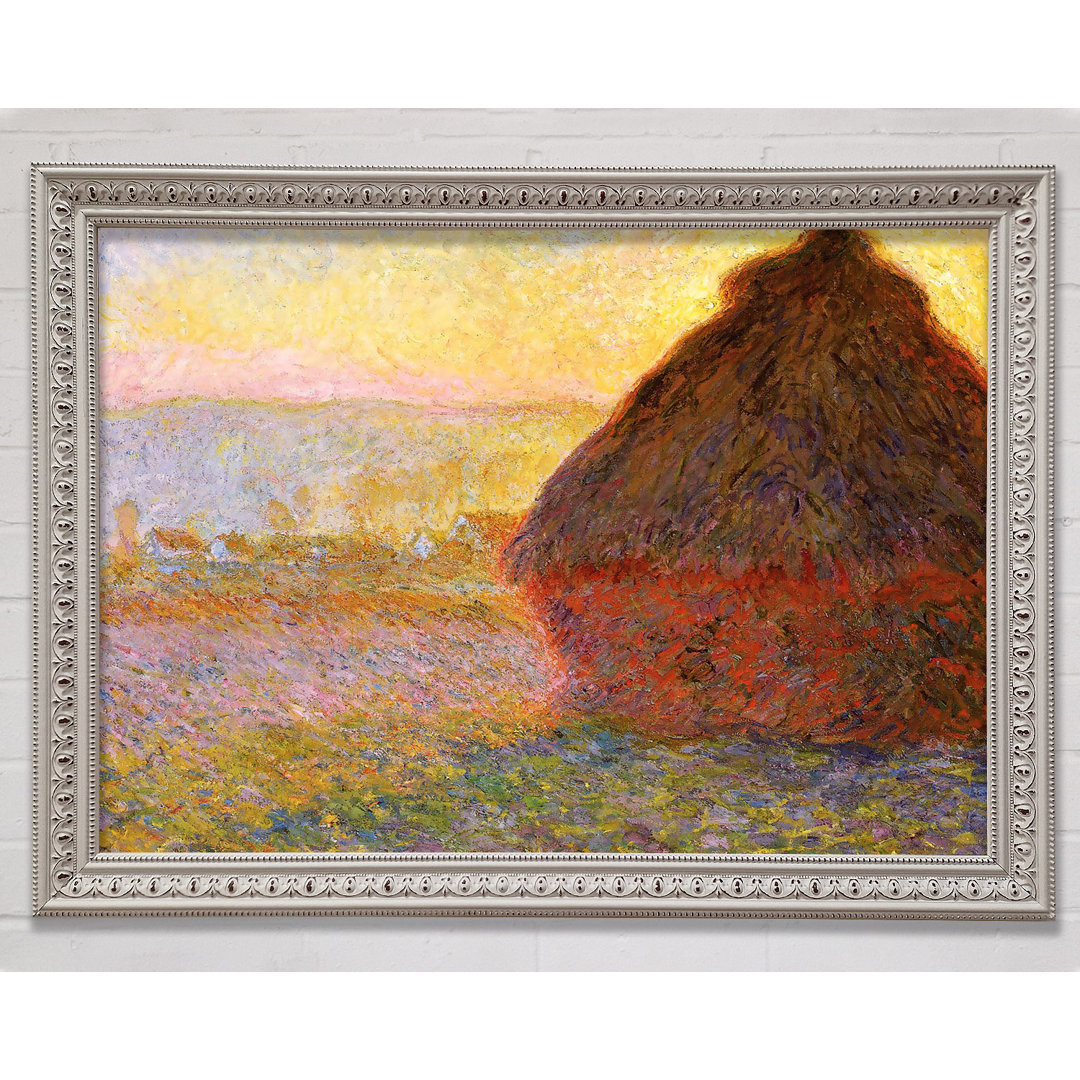 Graue Stapel 1 von Claude Monet - Einzelne Bilderrahmen Kunstdrucke