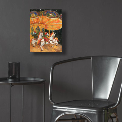  'Carusel 1' by Olga Grebennik Acrylic Glass Wall Art, 12" x 16"