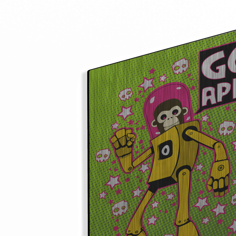 Ivy Bronx «Go Ape» par Craig Snodgrass, art mural en métal, 16 po x 24 po, H 16 po x l 12 po