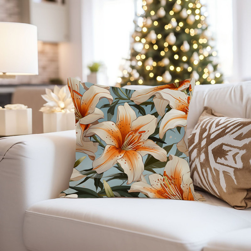 Floral Lily Flowers I Tropical, 18"H x 18"W
