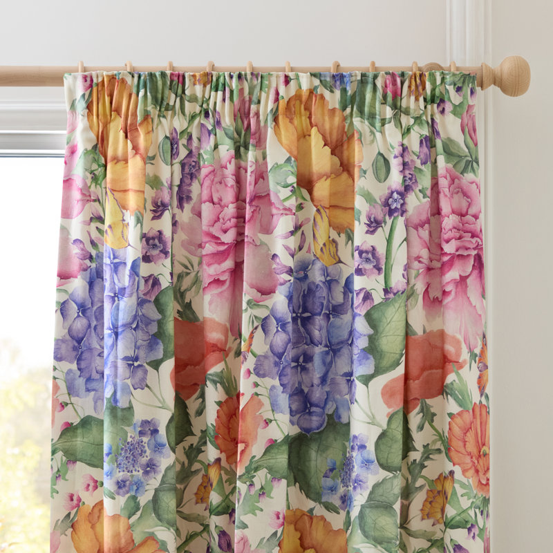 Idalia 100% Cotton Room Darkening Curtain Panel Pair, 90cm Width x 229cm Drop