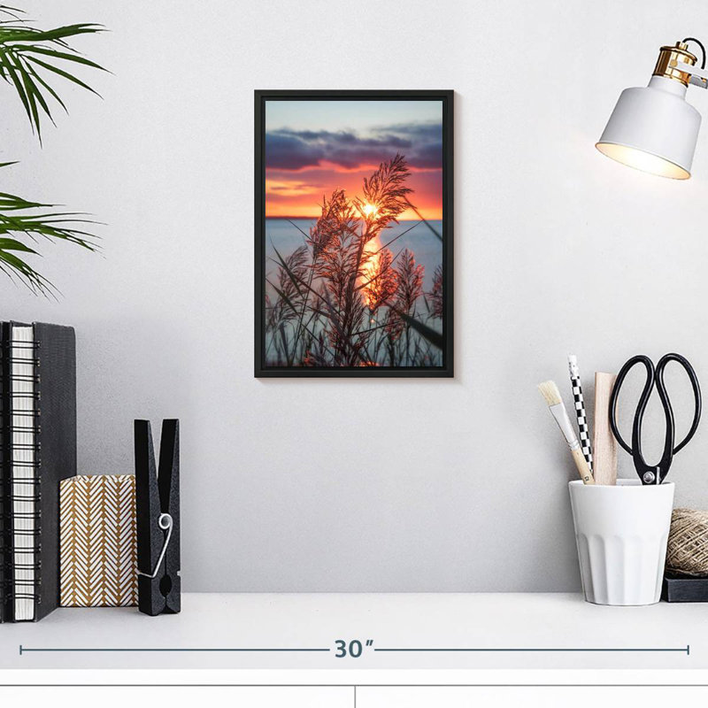 Exhilarated Potential, 9" X 13", Floating Frame Black