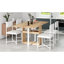 Ensemble de table de salle à manger extensible et compacte 63 pouces 5 pièces TopMAX-1880622869-1880622868
